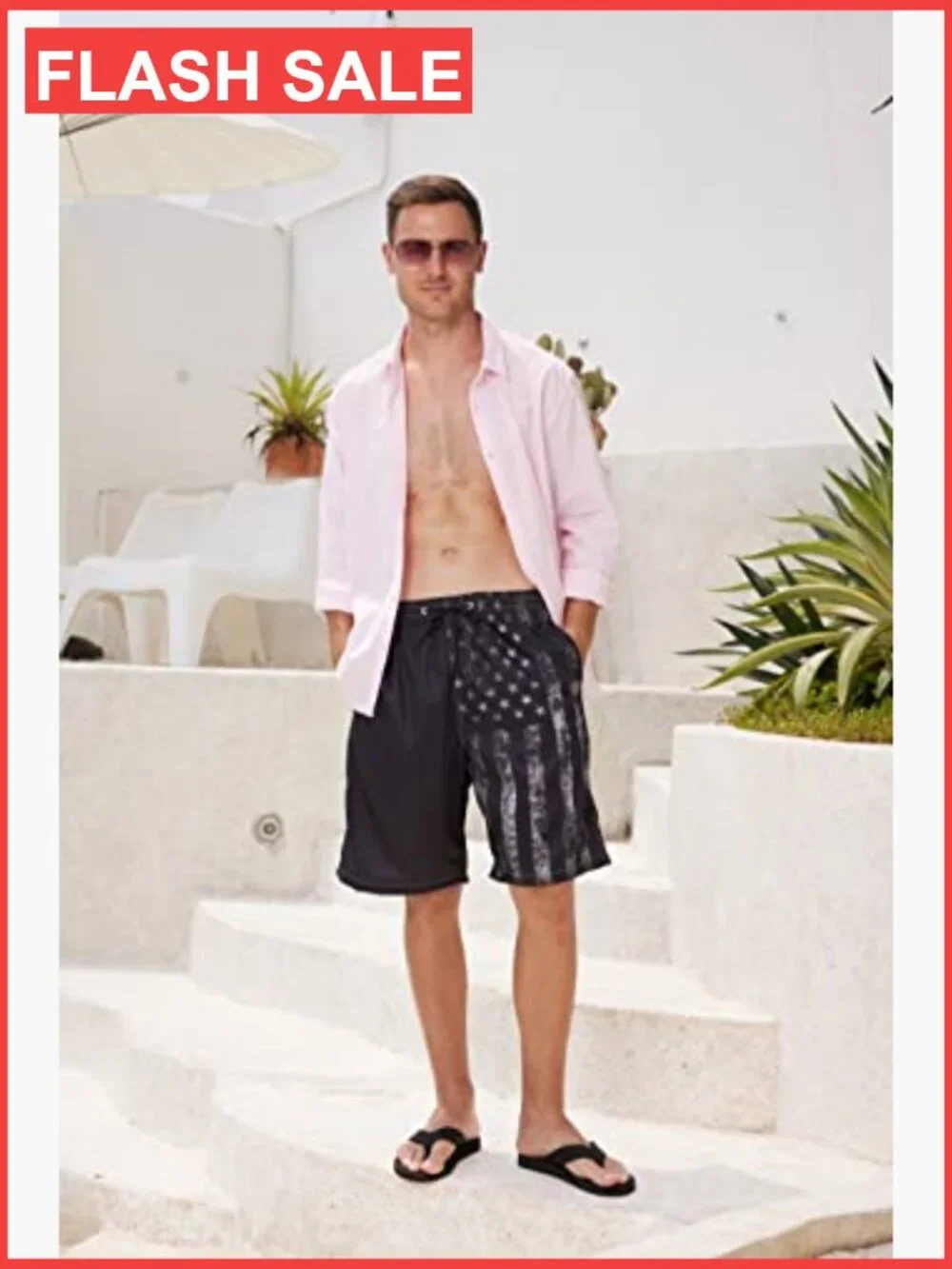 Quick Dry Board Shorts with Mesh Lining Swim Trunks UPF 50+